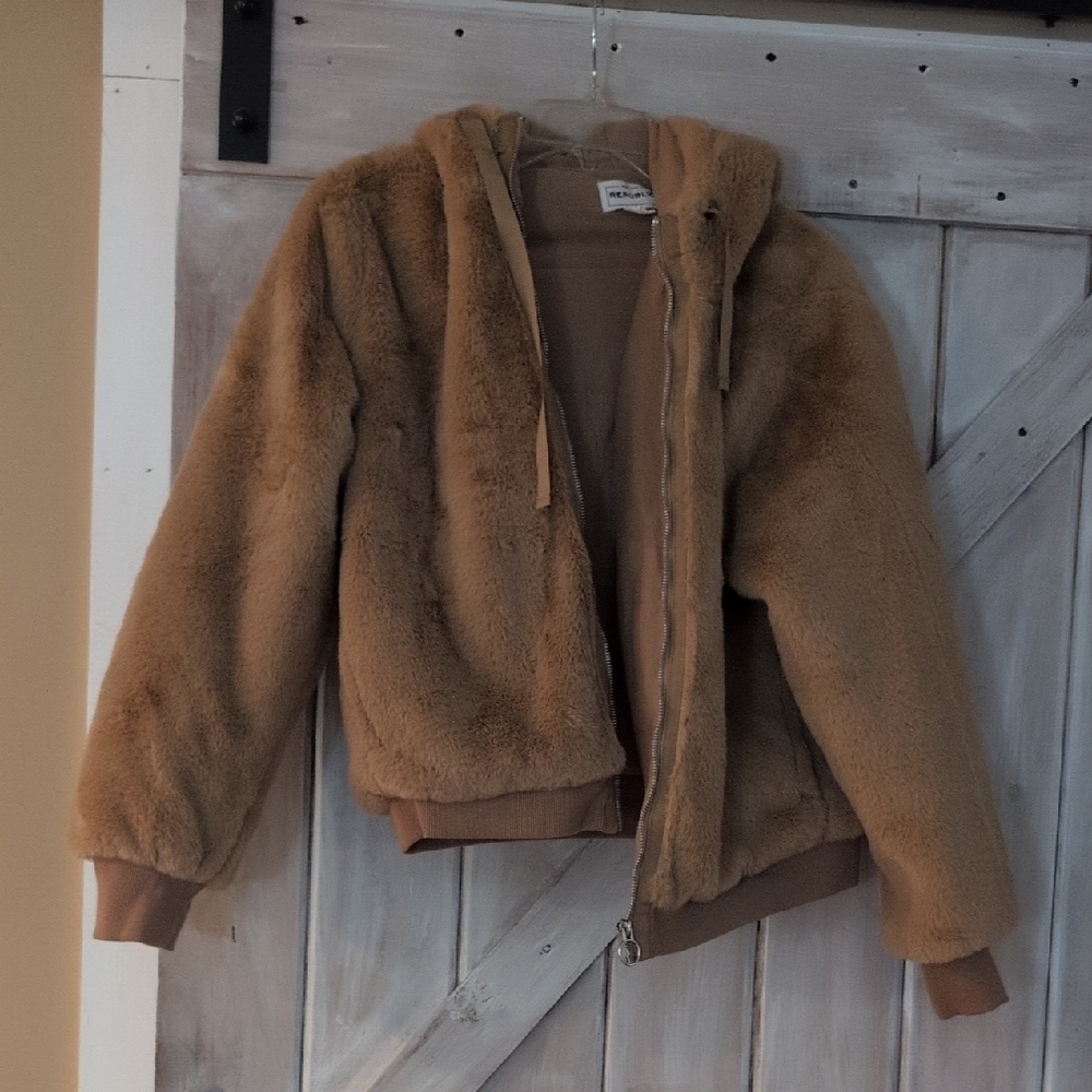 Cozy Tan Kids Jacket